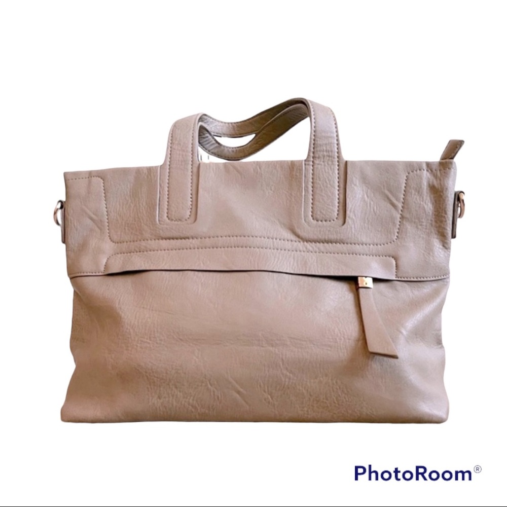 Urban Expressions Grey Vegan Leather Handbag
